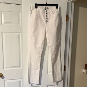 White Cabi straight leg Button-Fly Women’s Jeans
